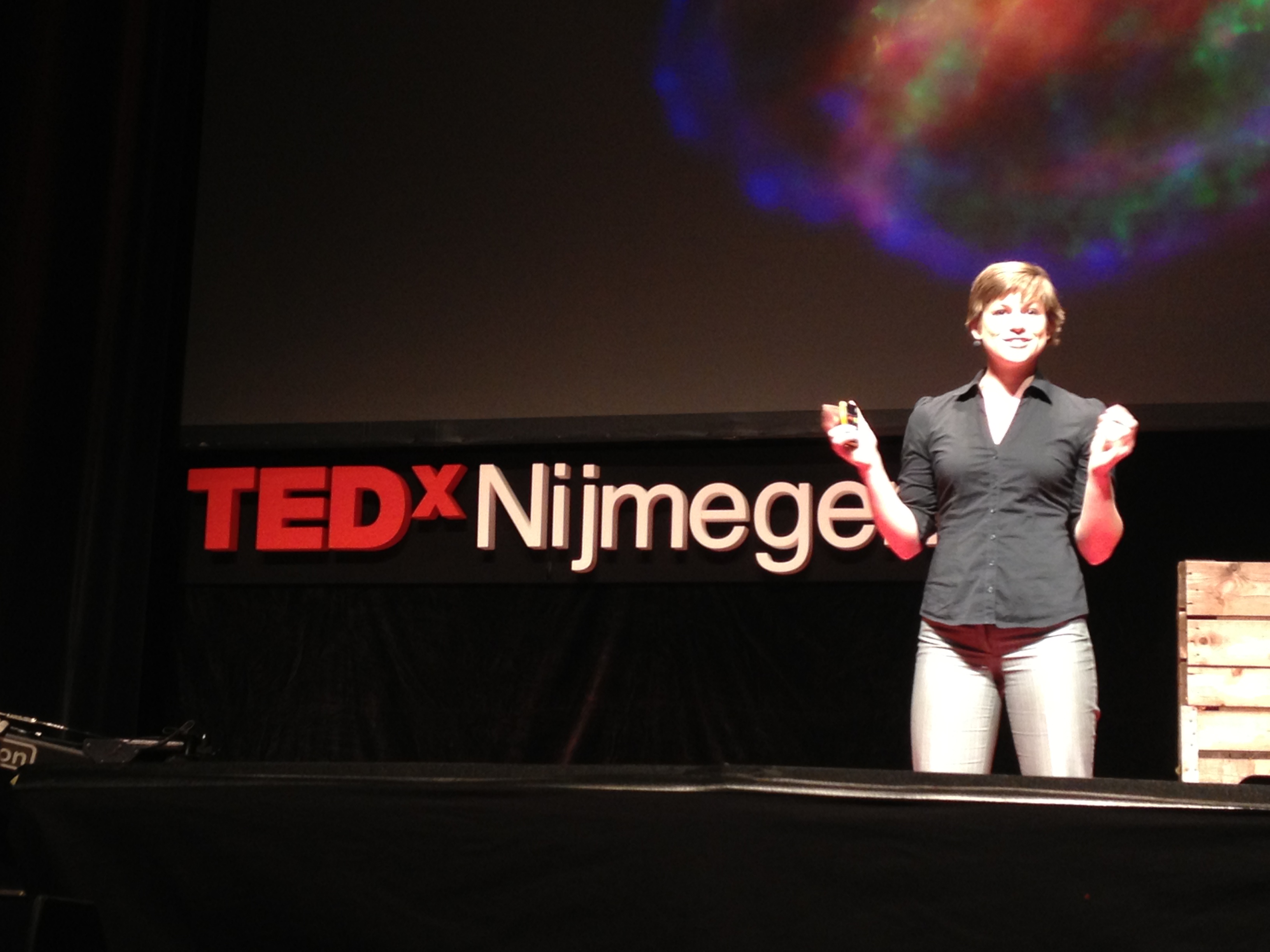 Amy Robinson at TEDxNijmegen (Photo: Marco Derksen)